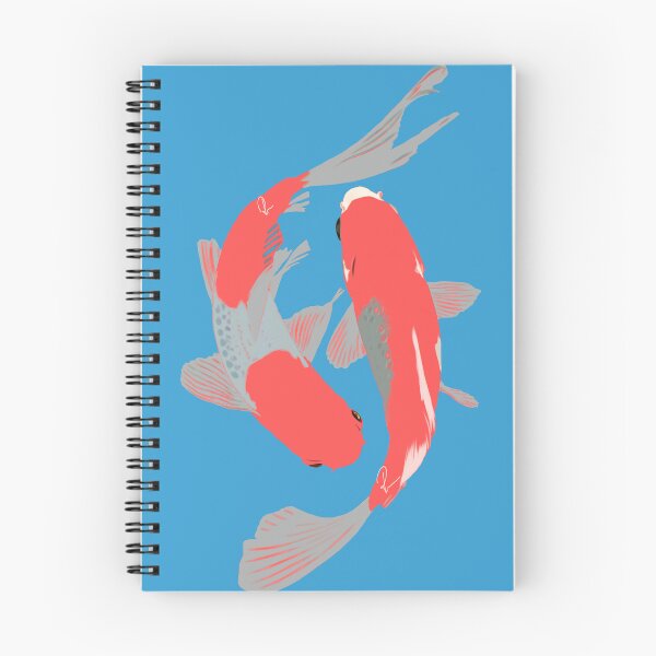 Item preview, Vibrant Red Yin Yang Koi Fish Japanese Art designed and sold by Rhapsodic1290.