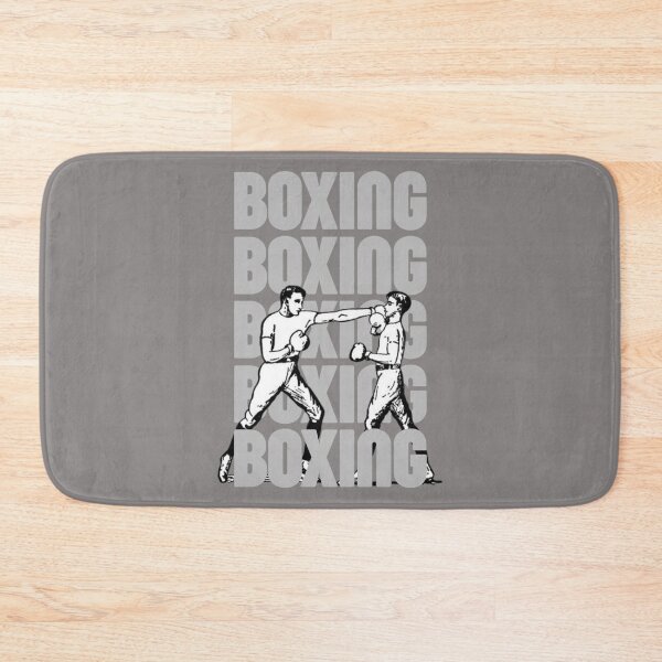 Artikelvorschau, Vintage Box-T-Shirt / Retro-Boxer-T-Shirt mit Illustration und wiederholbarem Text entworfen und verkauft von PodunkClothing.