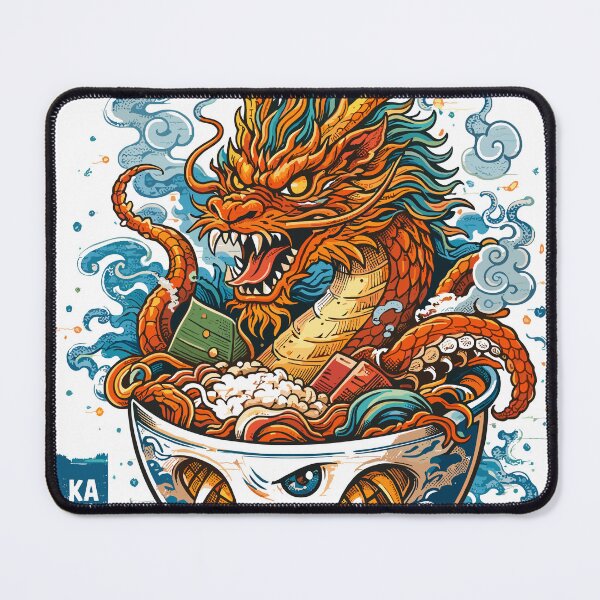 Item preview, Kaiju Dragon Ramen Bowl Poster designed and sold by Matinez Pink.