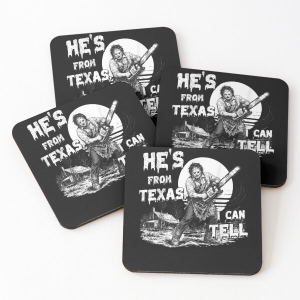 Item preview,  Hes from Texas I Can Tell Chainsaw Horror Halloween  designed and sold by leevekaArt.