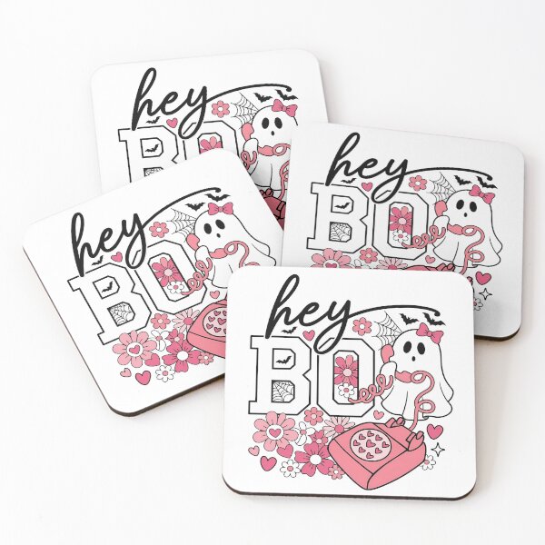 Item preview, Cute Hey Boo Pink Halloween Ghost Girls designed and sold by KroghDs.