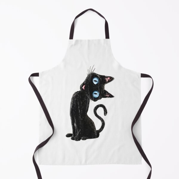 Item preview, Whimsical Black Cat Wide Eyes Textured Character designed and sold by OlyvieArt.