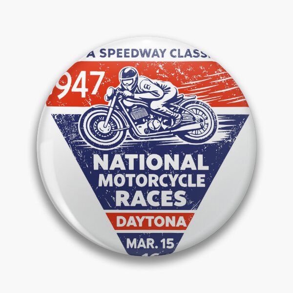 Item preview, 1947 Daytona Motorcycle Races Poster designed and sold by Matinez Pink.
