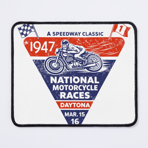 Item preview, 1947 Daytona Motorcycle Races Poster designed and sold by Matinez Pink.