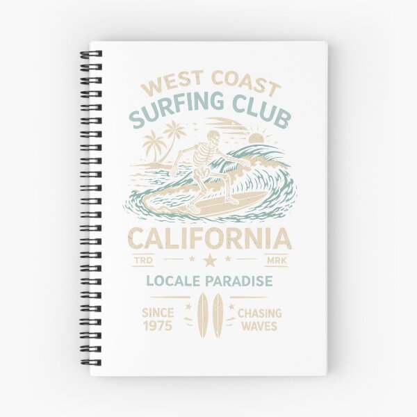 Item preview, West Coast Surfing Club Poster designed and sold by Matinez Pink.