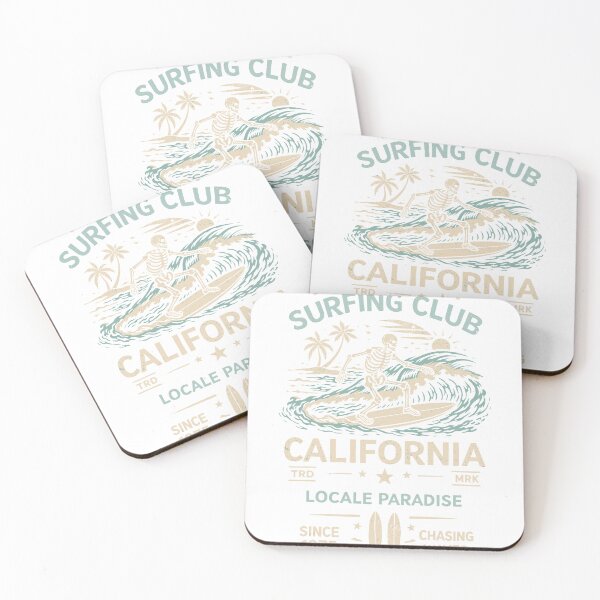 Item preview, West Coast Surfing Club Poster designed and sold by Matinez Pink.