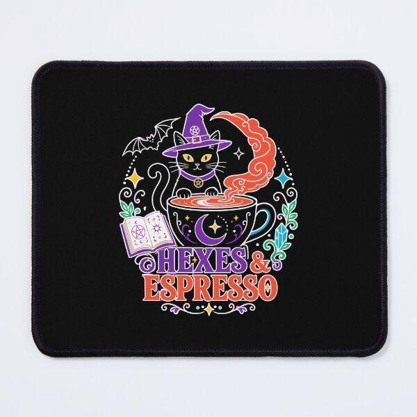 Artikelvorschau, Hexenhafter Halloween-Katzenkaffee | Hexen und Espresso entworfen und verkauft von Uglyandcute.