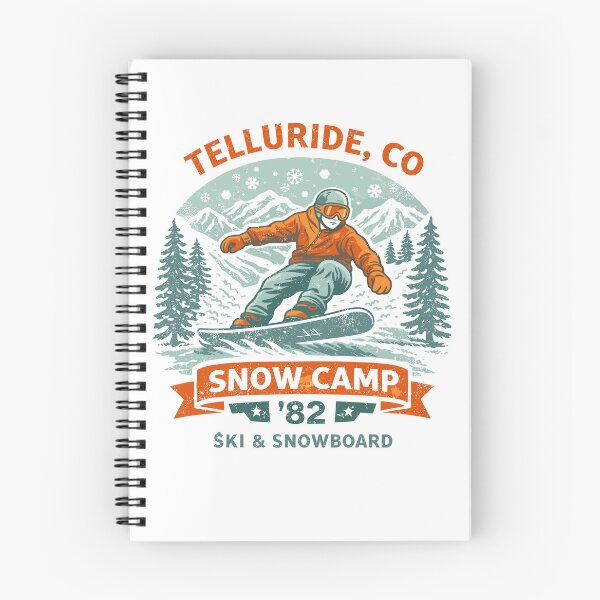 Item preview, Telluride Snow Camp Snowboard Poster designed and sold by Matinez Pink.