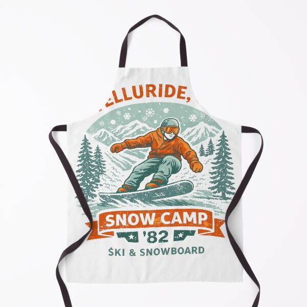 Item preview, Telluride Snow Camp Snowboard Poster designed and sold by Matinez Pink.