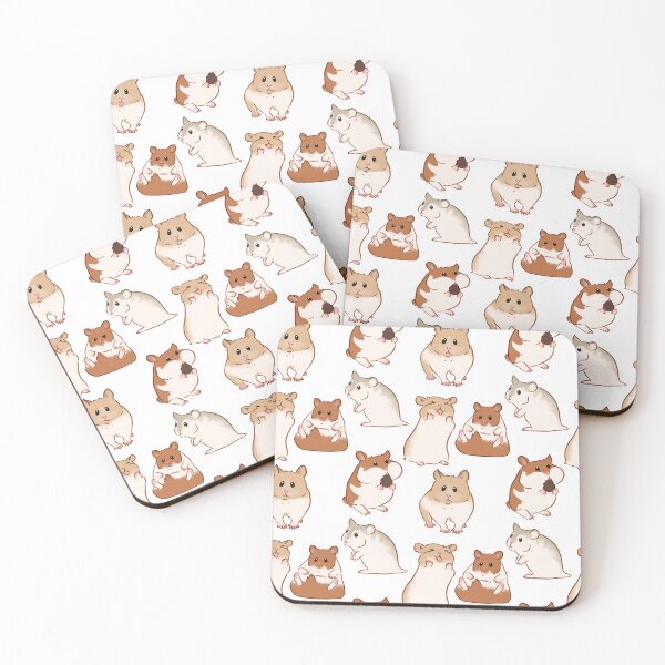 Item preview, cute hamster pattern designed and sold by EllenorMererid.