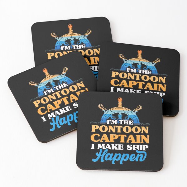 Item preview, Pontoon Captain Ship Happen Humor Boating Gift designed and sold by disheragmorgan.