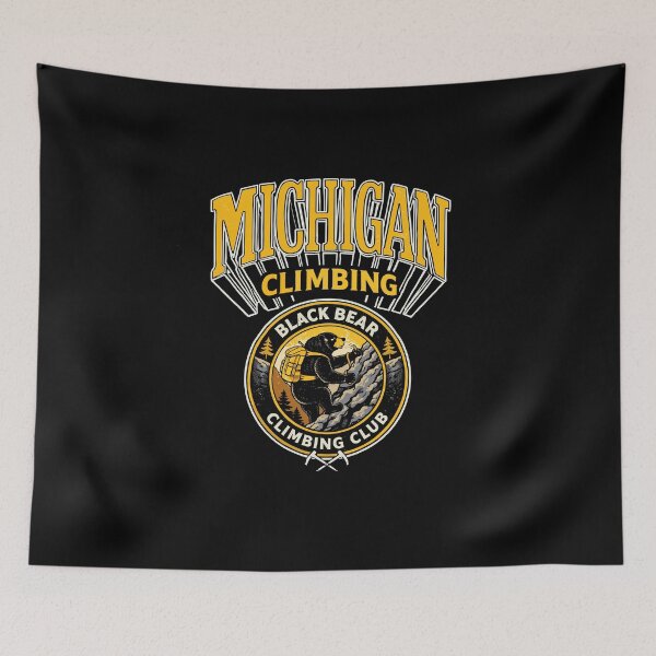 Item preview, Michigan Black Bear Climbing Poster designed and sold by Matinez Pink.