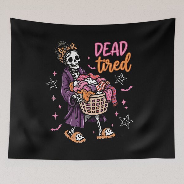 Item preview, Dead Tired Skeleton Mom Halloween designed and sold by KroghDs.