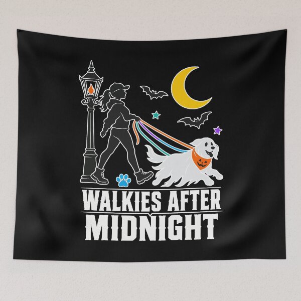 Item preview, Halloween Dog Walker | Walkies After Midnight Ghost Dog designed and sold by Uglyandcute.