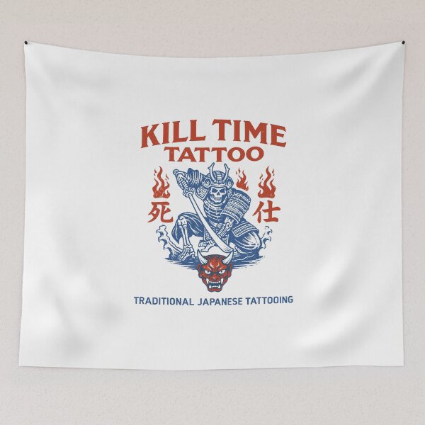 Item preview, Kill Time Tattoo Poster designed and sold by Matinez Pink.