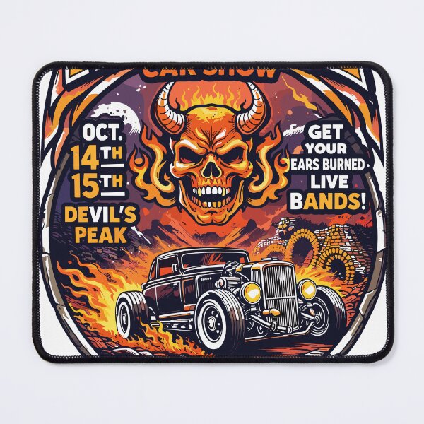 Item preview, Hellfire Car Show Poster designed and sold by Matinez Pink.