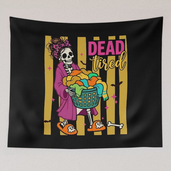 Item preview, Dead Tired Skeleton Mom Halloween designed and sold by KroghDs.