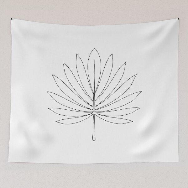 Item preview, Palm Leaf Detailed 1 Line Art Gift designed and sold by OneLine Studio.