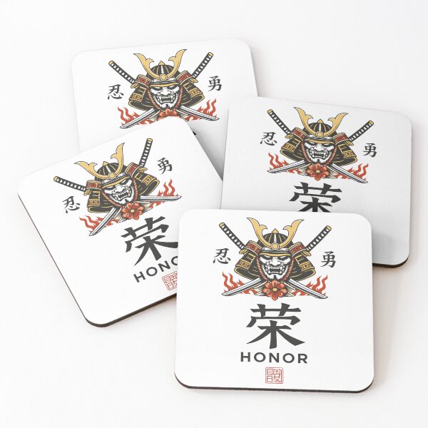 Item preview, Samurai Honor Crest Poster designed and sold by Matinez Pink.