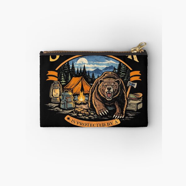 Item preview, Grizzly Camping Gear Poster designed and sold by Matinez Pink.