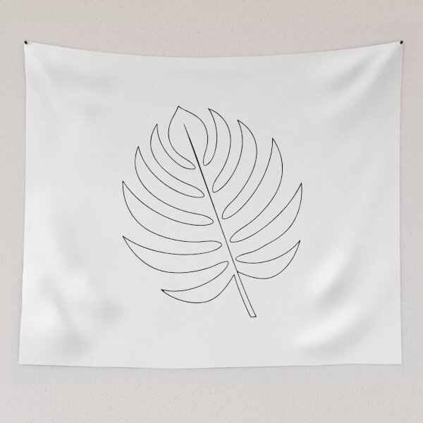 Item preview, Palm Leaf Detailed 2 Line Art Gift designed and sold by OneLine Studio.