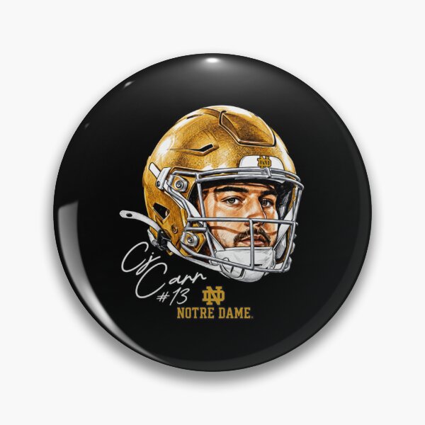 Item preview, Notre Dame NCAA Football CJ Carr - Game Face designed and sold by Renographicss.