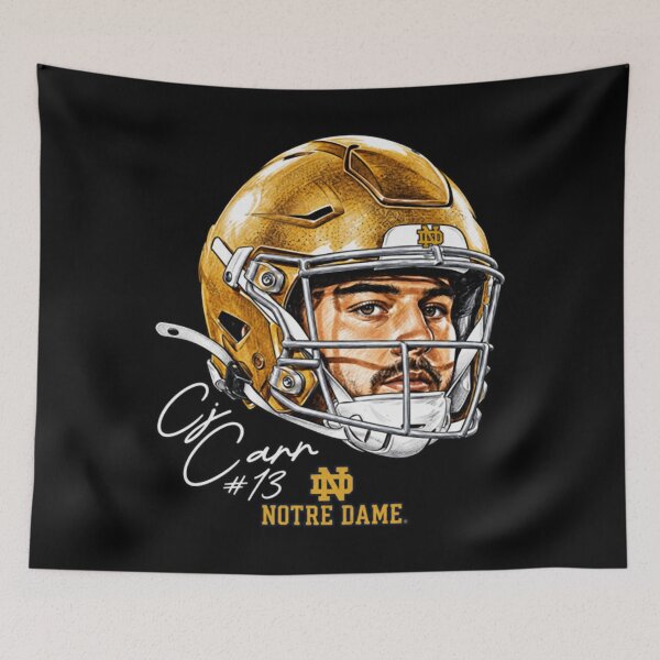 Item preview, Notre Dame NCAA Football CJ Carr - Game Face designed and sold by Renographicss.