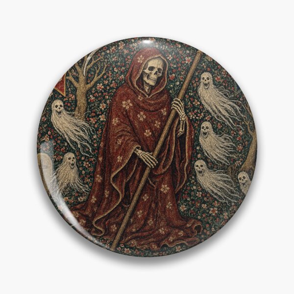 Item preview, Medieval style Halloween Tapestry  Grim Reaper designed and sold by Vintage Designs +.