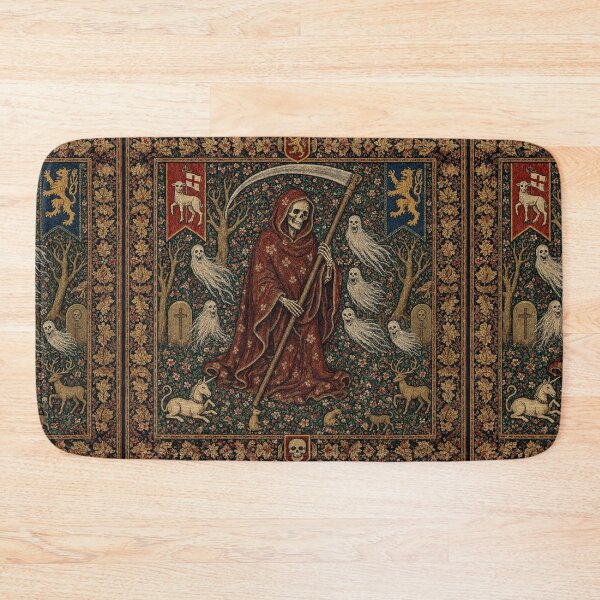 Item preview, Medieval style Halloween Tapestry  Grim Reaper designed and sold by Vintage Designs +.