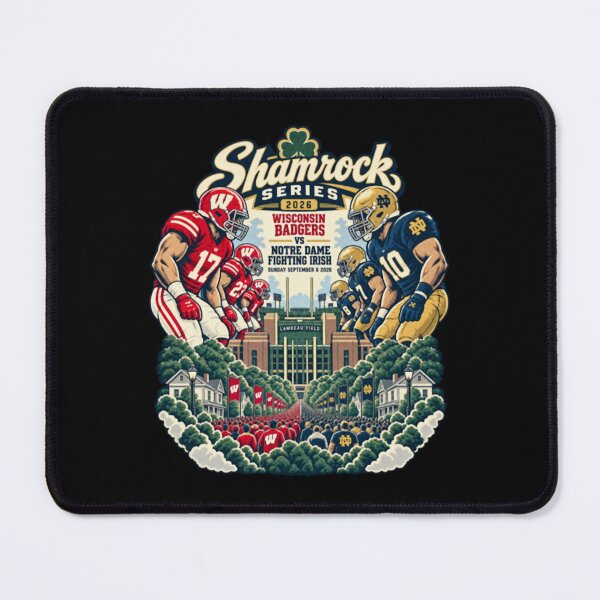 Item preview, Shamrock Series 2026 Wisconsin Badgers Vs Notre Dame Fighting Irish September 6 designed and sold by Renographicss.