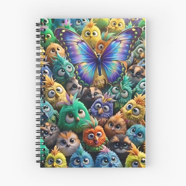 Item preview, funny birds 3d illustration designed and sold by ToxicInkArt.