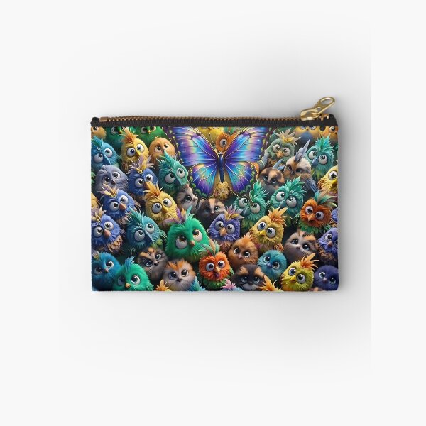 Item preview, funny birds 3d illustration designed and sold by ToxicInkArt.