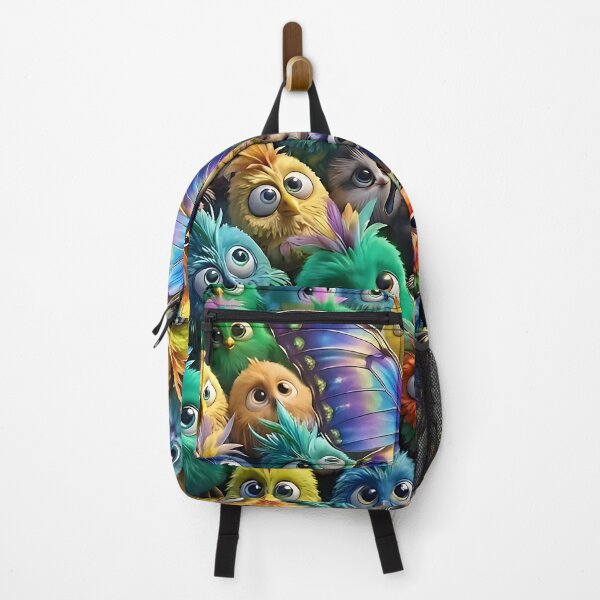 Item preview, funny birds 3d illustration designed and sold by ToxicInkArt.
