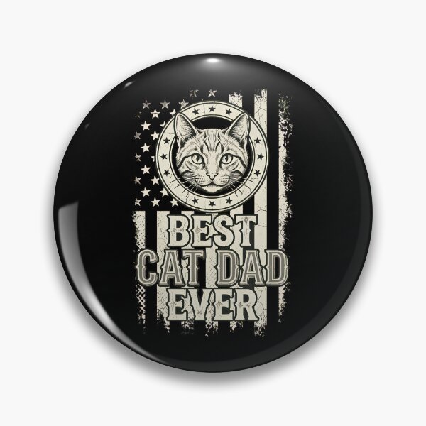 Item preview, Best Cat Dad Ever American Flag Design designed and sold by OlyvieArt.