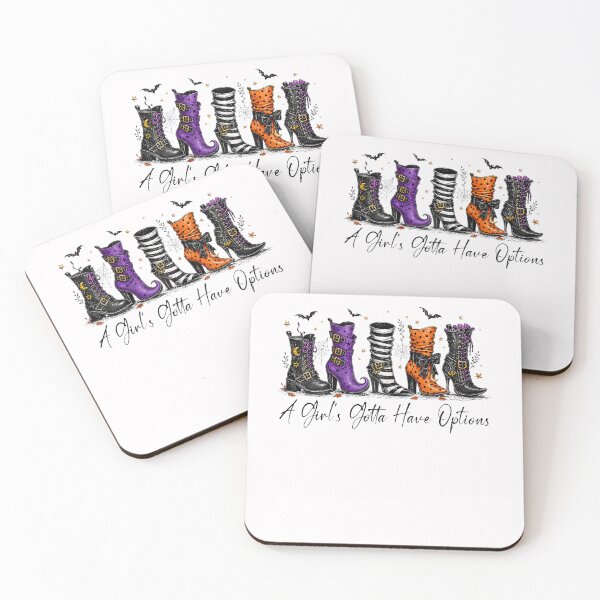 Item preview, A Girl's Gotta Have Options Salem Witch Boots Halloween designed and sold by TysonLangosh.