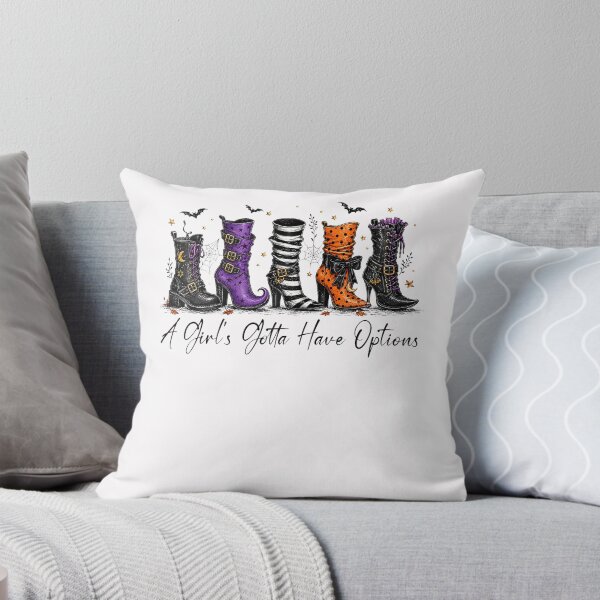 Item preview, A Girl's Gotta Have Options Salem Witch Boots Halloween designed and sold by TysonLangosh.