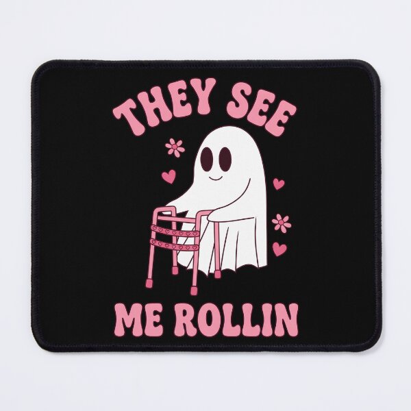 Item preview, They See Me Rollin Funny Halloween Ghost Women designed and sold by KroghDs.