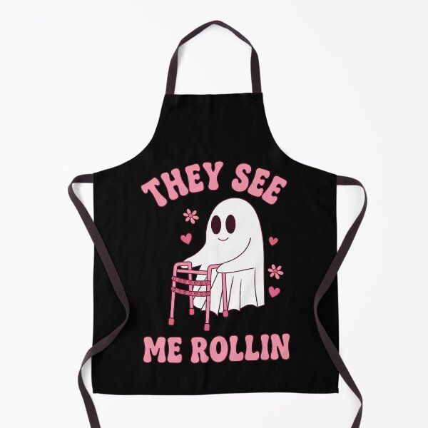 Item preview, They See Me Rollin Funny Halloween Ghost Women designed and sold by KroghDs.