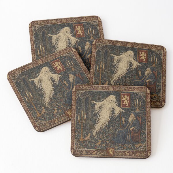 Item preview, Medieval style Halloween Tapestry  Ghost designed and sold by Vintage Designs +.