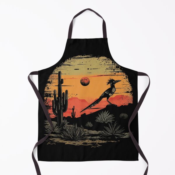 Item preview, Roadrunner Bird Desert Landscape Vintage Southwest Cactus Sunset Art designed and sold by macpeterse.