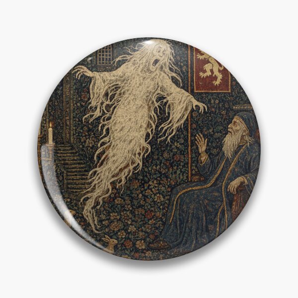 Item preview, Medieval style Halloween Tapestry  Ghost designed and sold by Vintage Designs +.