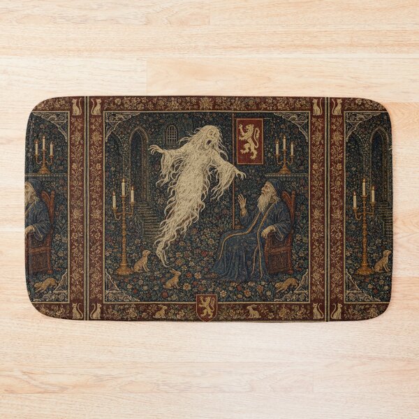 Item preview, Medieval style Halloween Tapestry  Ghost designed and sold by Vintage Designs +.