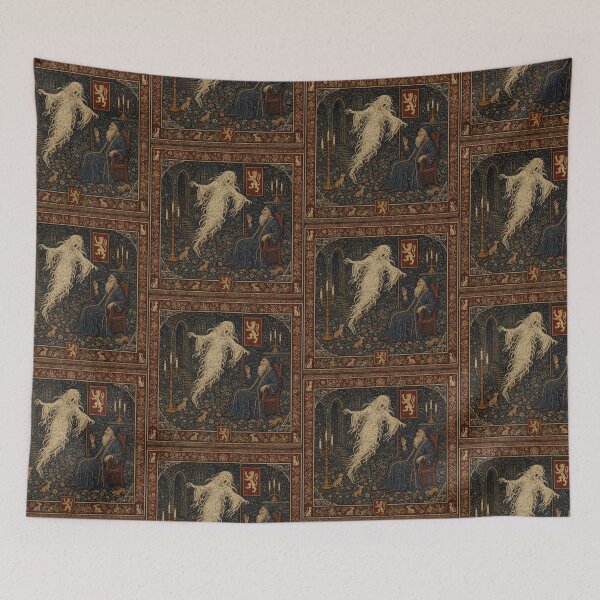 Item preview, Medieval style Halloween Tapestry  Ghost designed and sold by Vintage Designs +.