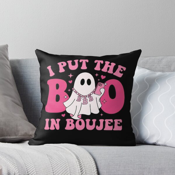 Aperçu de l'œuvre J'ai mis le Boo dans Fantôme d'Halloween rose bourgeois créée et vendue par KroghDs.