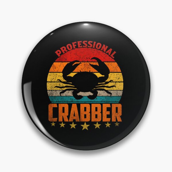 Item preview, Professional Crabber Vintage Sunset Crab Gift designed and sold by ziehmoukyles.