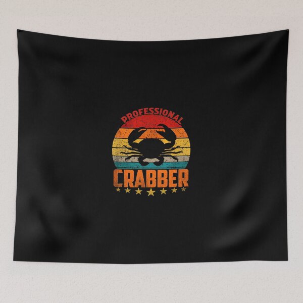 Item preview, Professional Crabber Vintage Sunset Crab Gift designed and sold by ziehmoukyles.