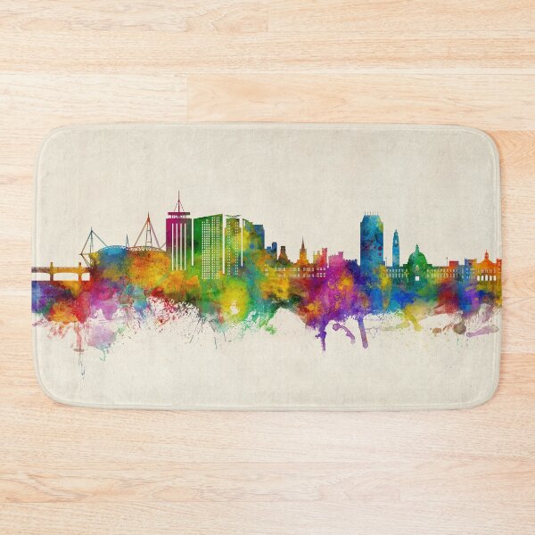 Artikelvorschau, Skyline von Cardiff, Wales entworfen und verkauft von ArtPrints.