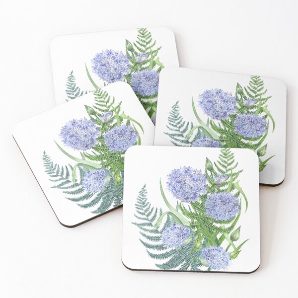 Item preview, Harmony blue flowers agapanthus with fern designed and sold by MartaHorodniczy.