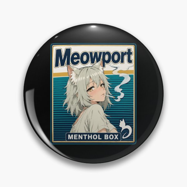 Item preview, Meowport Yani Neko Retro Chainsmoker Cat Cool Toned designed and sold by bernicepgossc.