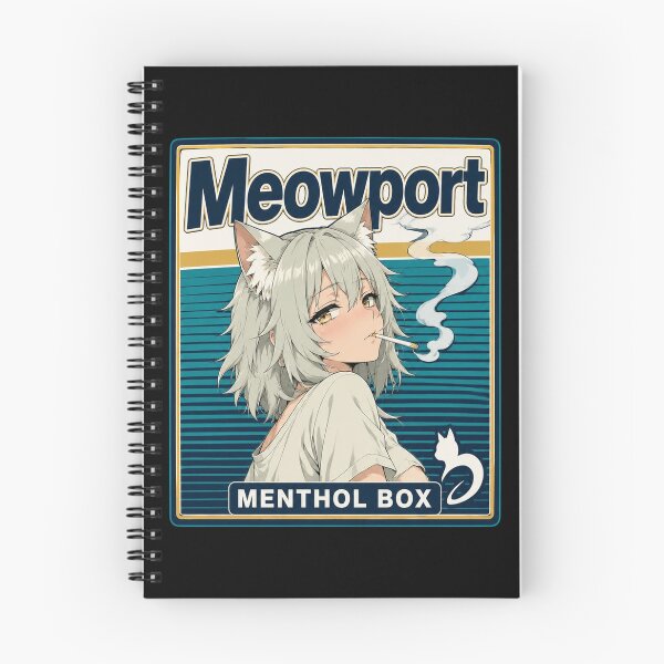Item preview, Meowport Yani Neko Retro Chainsmoker Cat Cool Toned designed and sold by bernicepgossc.